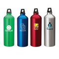 33.8 Oz. Aluminum Flask Water Bottle w/ Twist Top